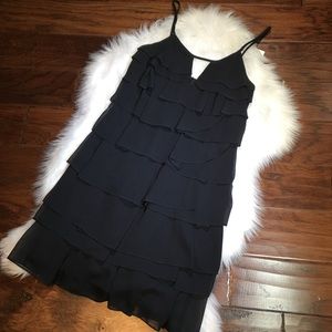 3 for $30! Xscape Black Tiered Ruffle Dress